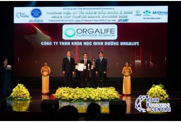 Thương hiệu dinh dưỡng Orgalife được vinh danh “Số 1 Việt Nam” và Top 10 châu Á